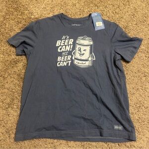 Life is Good Beer Can Tee